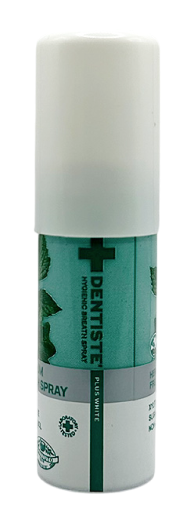 Dentiste Plus Åndespray til frisk ånde og optimal mund hygiejne.
