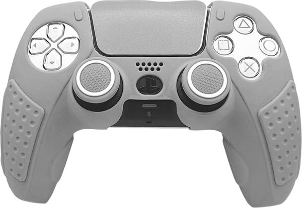 PS5 controller med ergonomisk design og teksturert grep, perfekt for presis gaming på PlayStation 5.