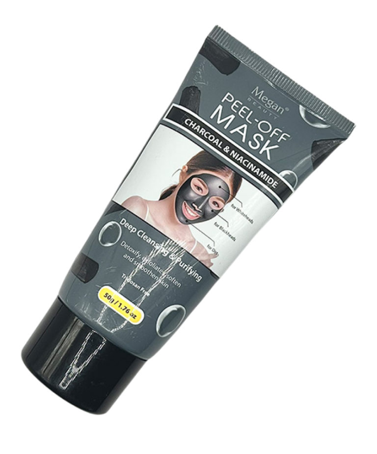 Megan Aktiivihiili Peel-Off Naamio kasvojen puhdistustuotteet, syväpuhdistava hiilinaamio 80 ml.
