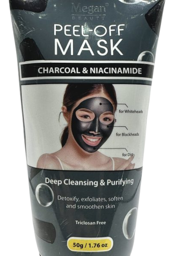 Megan Aktiivihiili Peel-Off Naamio 50g kasvojen puhdistustuotteet, syväpuhdistava ja ihoa pehmentävä.