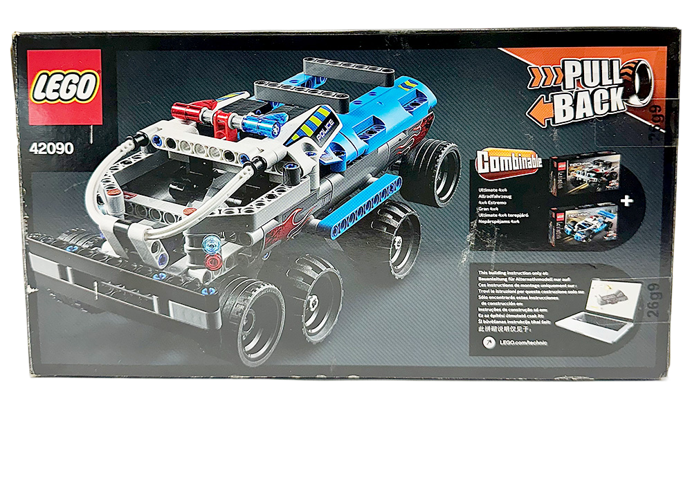 LEGO Technic 42090 - autolelu, kuusi pyörää ja sinisiä yksityiskohtia, lego technic lego technic tuotepakkaus