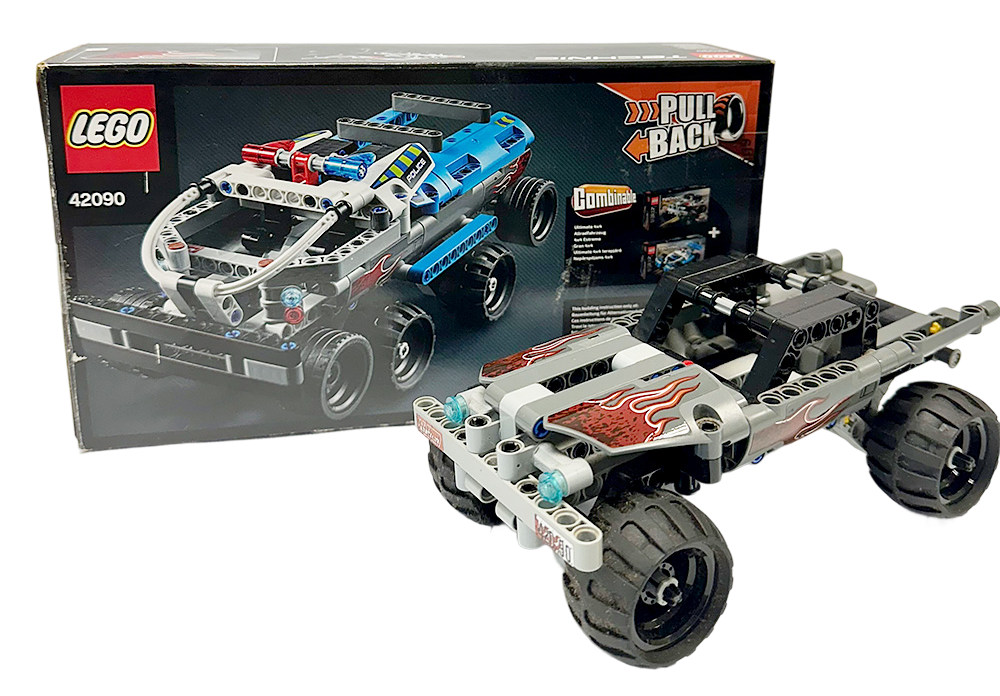LEGO Technic 42090 - lego technic - tuote ja sen pakkaus, auto rakennussarjana lapsille ja keräilijöille.