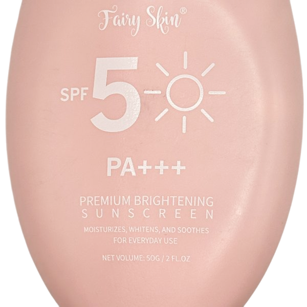 Ngozi Fairy Skin posvjetljujuća krema za njegu kože, SPF 50 PA+++, hidratizira i štiti lice.
