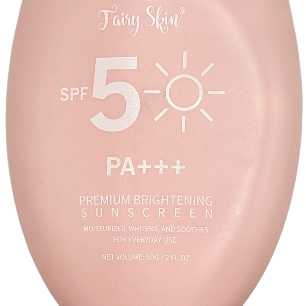 Fairy Skin Ihoa Kirkastava Aurinkovoide SPF 50+ PA+++ pullo, aurinkorasva tarjous tuotesivu.