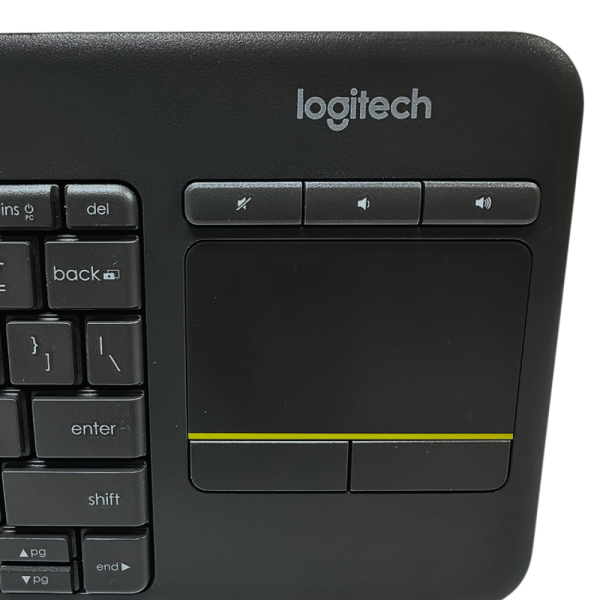 Claviers Logitech sans fil K400 avec pavé tactile intégré, idéal pour une utilisation confortable à distance