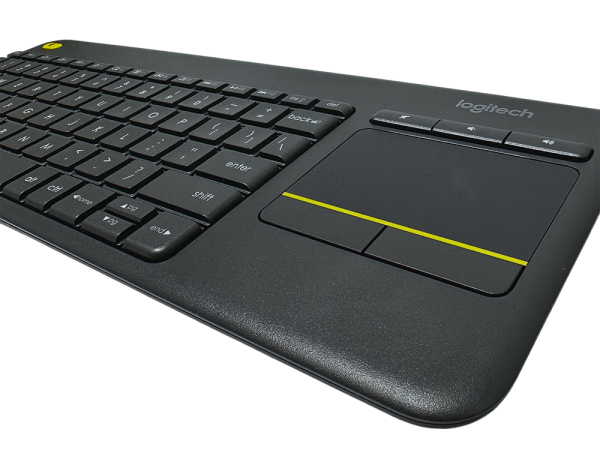 Clavier Logitech K400 sans fil avec pavé tactile intégré, idéal pour claviers logitech sans fil modernes