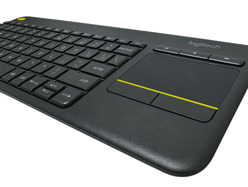 Logitech K400 langaton näppäimistö integroidulla kosketuslevyllä, musta väri, tuotekuva
