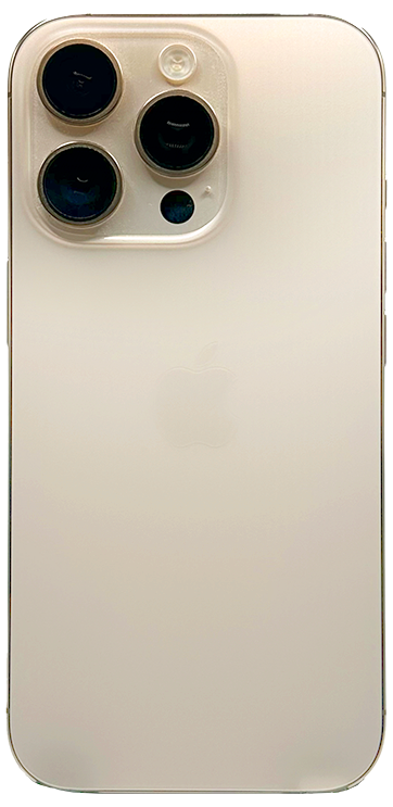 iPhone 16 Pro hopea takaa, kolme kameraa. Katso iphone 16 pro hinta ja ominaisuudet tuotesivulta.