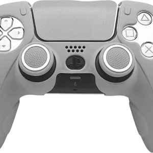Close-up of a PlayStation 5 controller included in the PS5 gaming bundle with Spider-Man game.