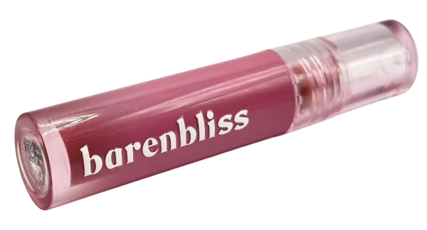 Bare N Bliss Rumenilo za Usne u ružičastoj nijansi, elegantno pakiranje s bijelim logotipom.