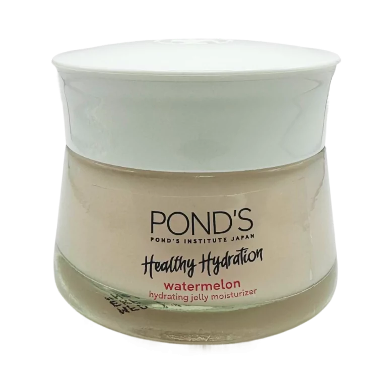 Pond’s Gelový Hydratační Krém s vodním melounem ve skleněné dóze, produkt na hydrataci pleti.