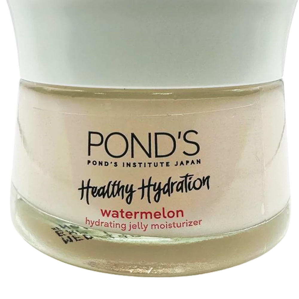 Lọ kem dưỡng ẩm dạng gel Pond’s vị dưa hấu, dùng để cấp ẩm và làm mịn da.